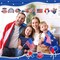 36 Pcs Patriotic Hanging Ornaments for Tree 4th of July Wood Decor Labor Day Independence Wooden Ornaments with Ropes Star USA Flag Gnome Red White and Blue Decorations Memorial Day(Leopard)